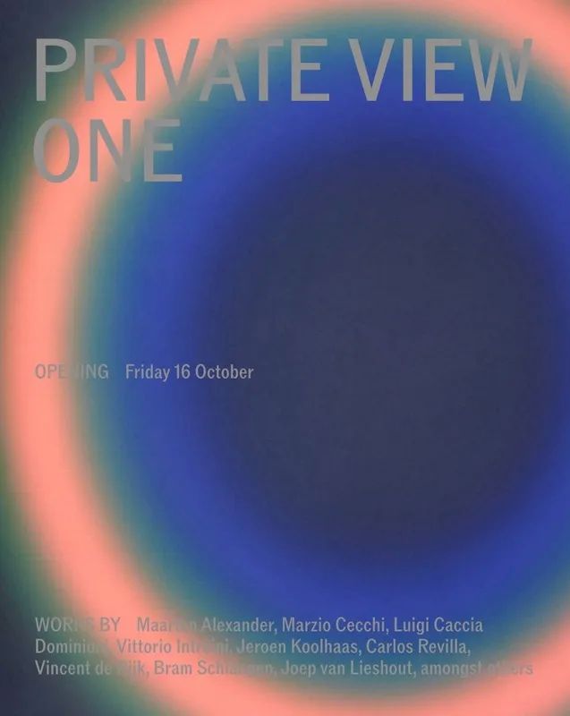 PRIVATE VIEW ONE, group show